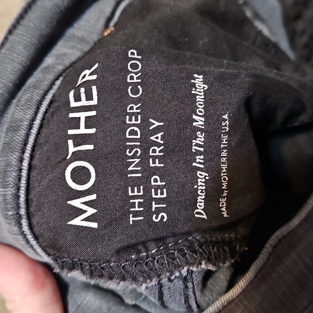 Mother The Insider Crop Step Fray Denim Jeans - Picture 10 of 13